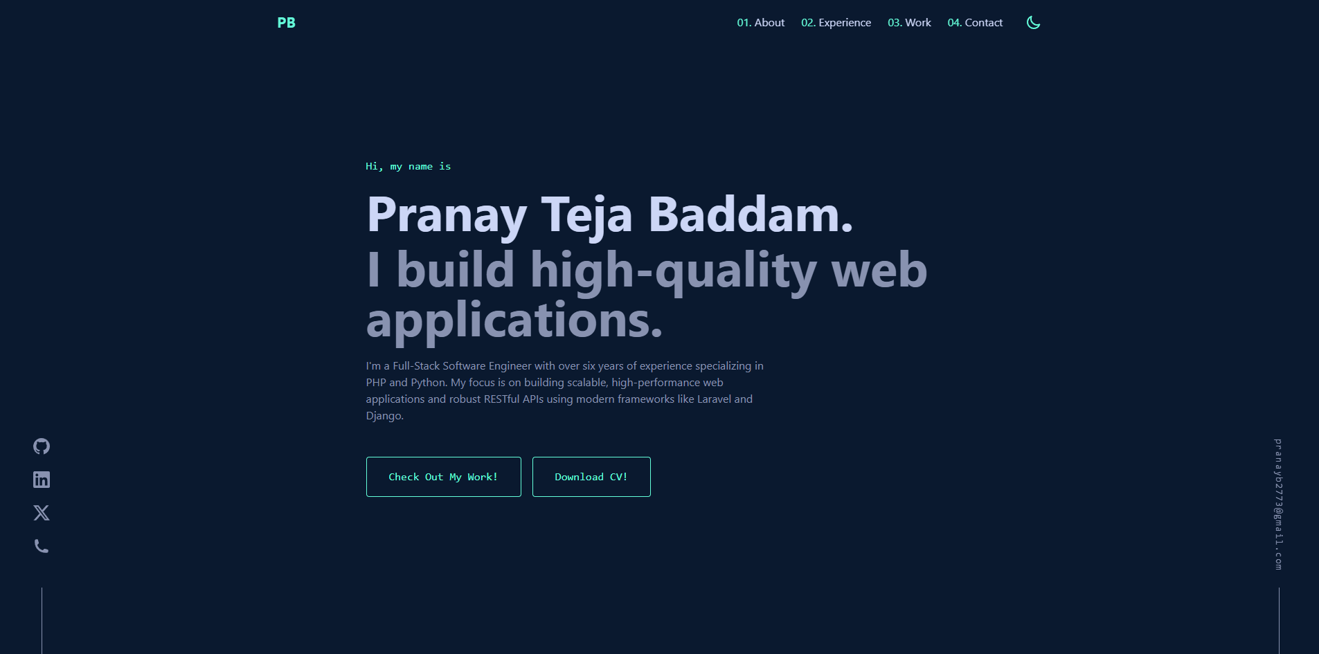 Portfolio Homepage